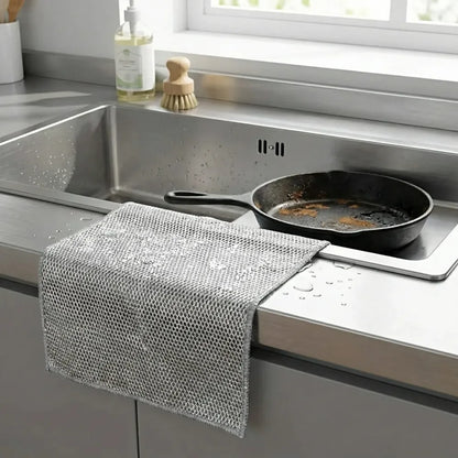 Non-scratch dishwashing wire cloth (pack of 10)