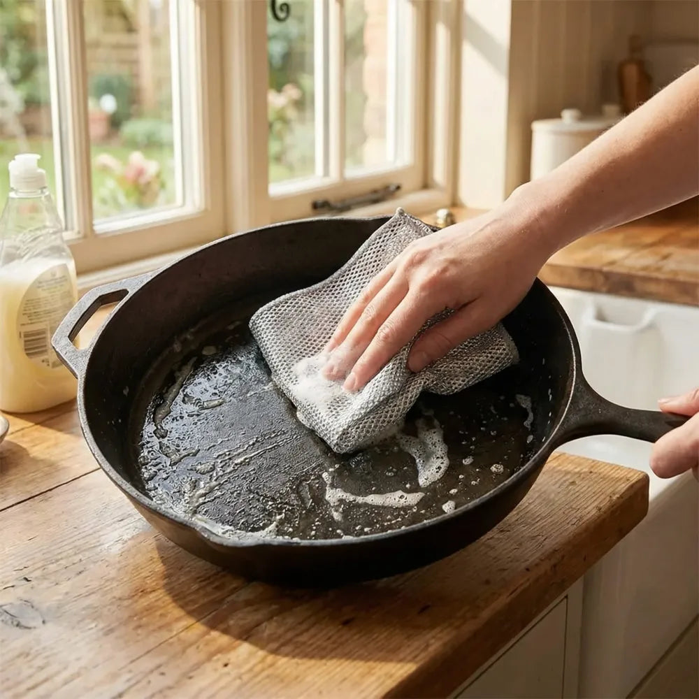 Non-scratch dishwashing wire cloth (pack of 10)