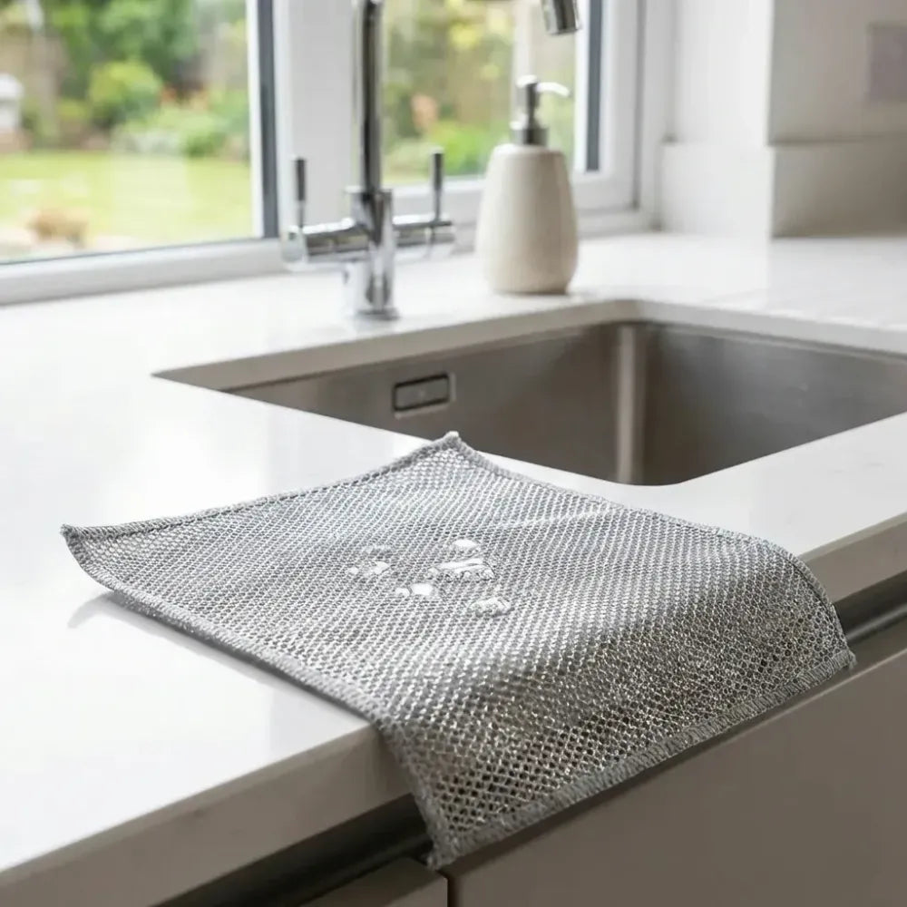 Non-scratch microfiber scrubber cloth - home & kitchen