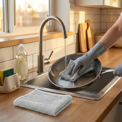 Non-scratch microfiber scrubber cloth - home & kitchen