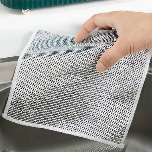 Non-scratch microfiber scrubber cloth - home & kitchen