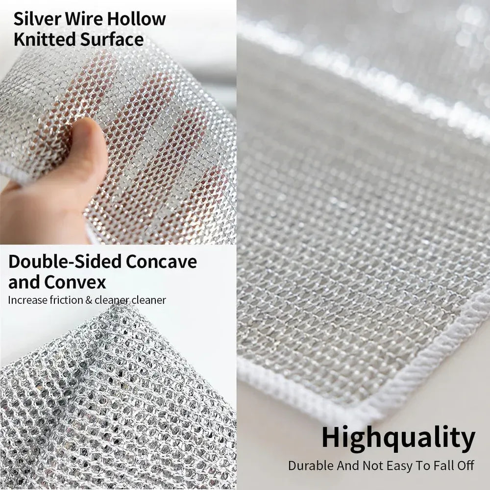 Non-scratch microfiber scrubber cloth - home & kitchen