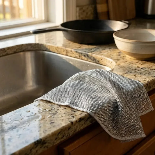 Non-scratch microfiber scrubber cloth - home & kitchen