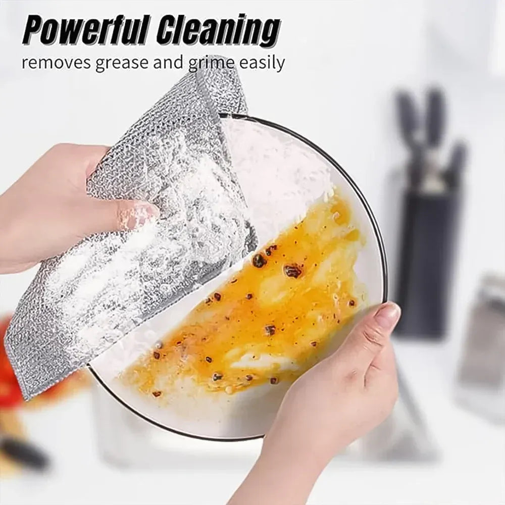 Non-scratch microfiber scrubber cloth - home & kitchen
