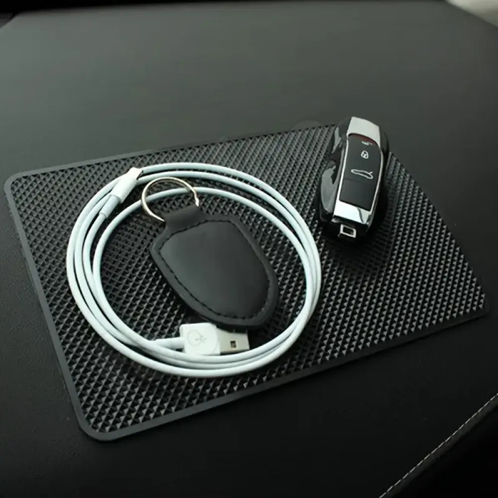 Non-slip silicone car dashboard mat