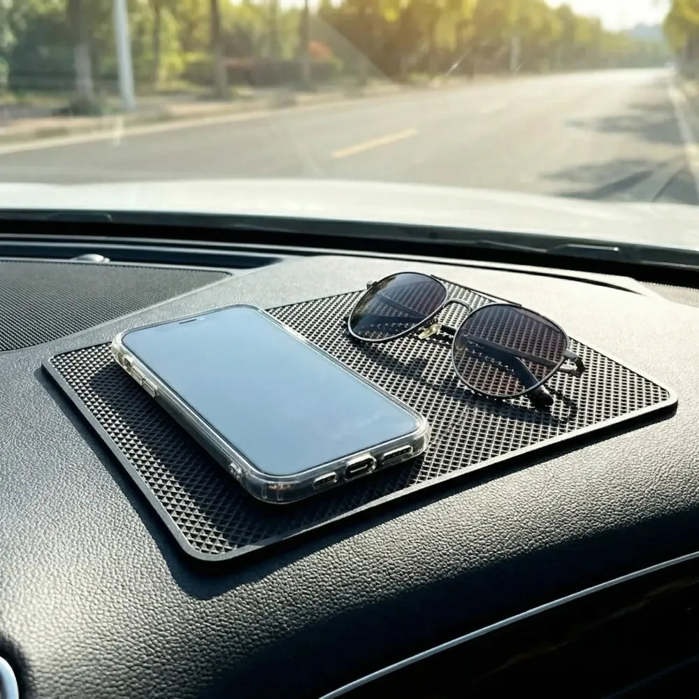 Non-slip silicone car dashboard mat