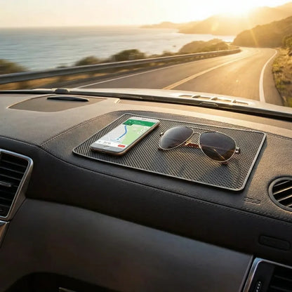 Non-slip silicone car dashboard mat