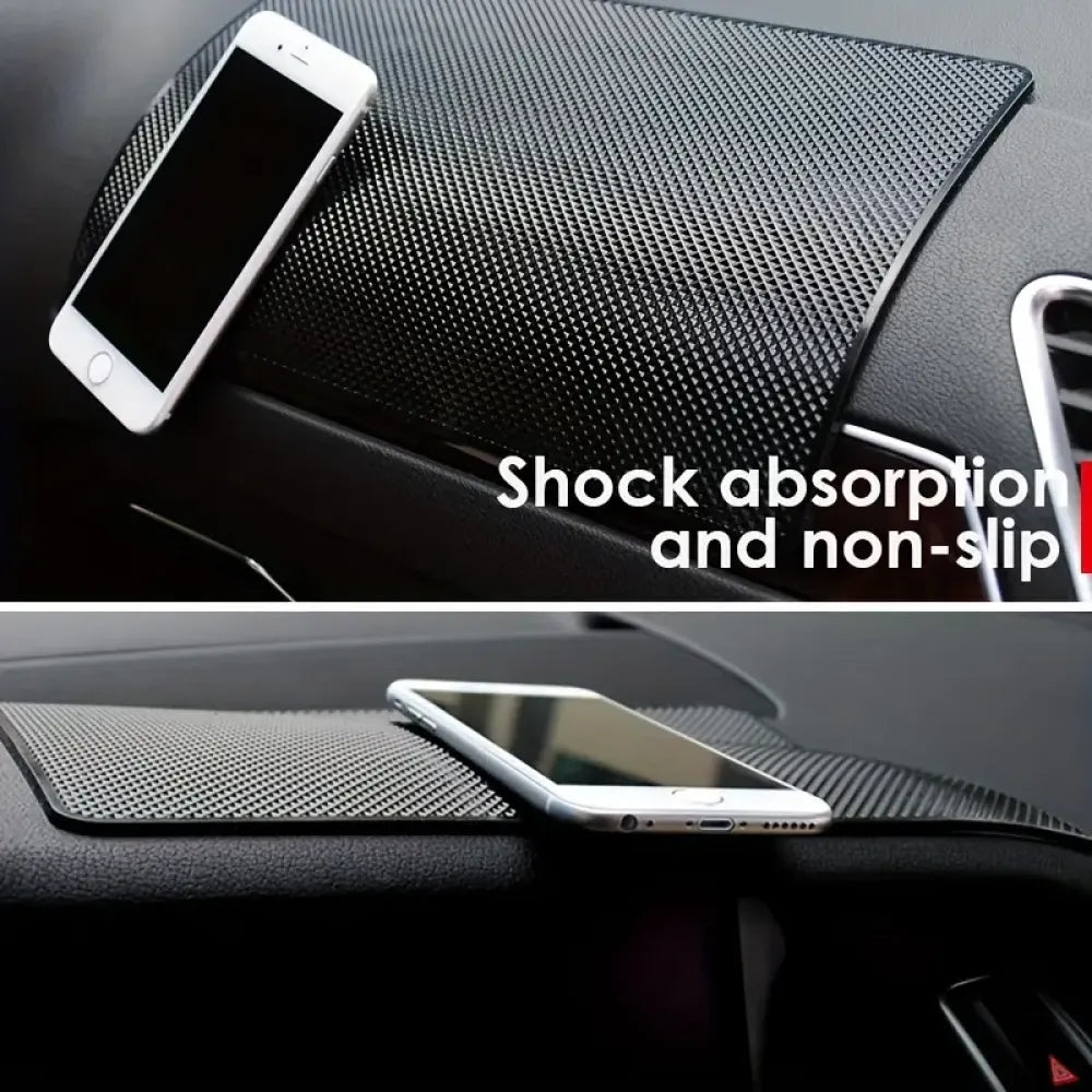 Non-slip silicone car dashboard mat