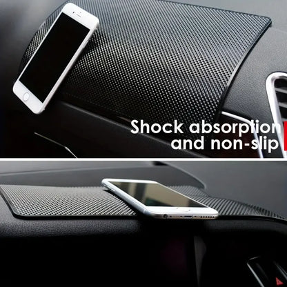 Non-slip silicone car dashboard mat