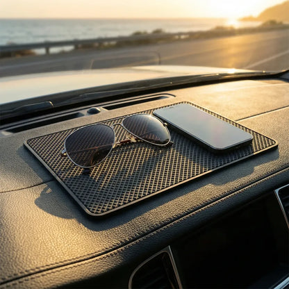 Non-slip silicone car dashboard mat