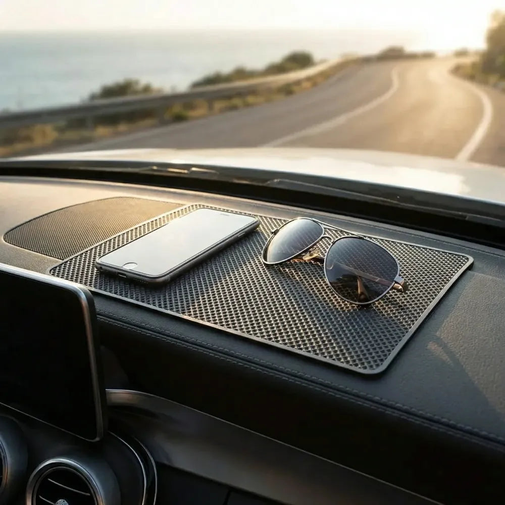 Non-slip silicone car dashboard mat