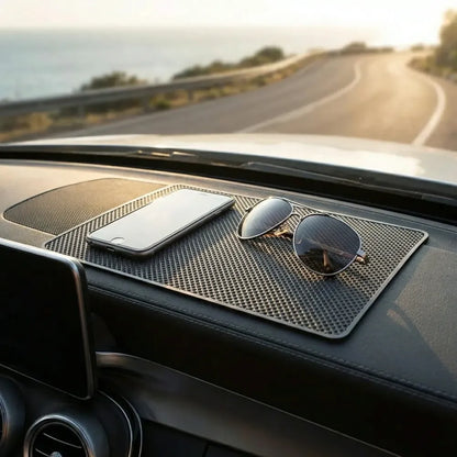 Non-slip silicone car dashboard mat