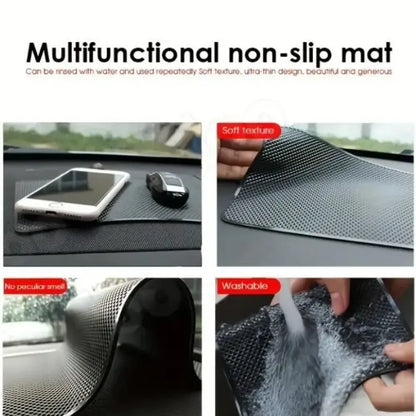 Non-slip silicone car dashboard mat