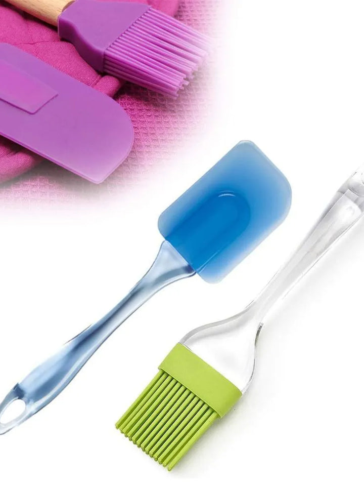 Non-Stick Baking Spatula & Brush Set