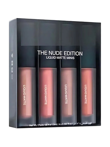 Nude Red Different Shades Liquid Lipstick Set of 4 (16ml)