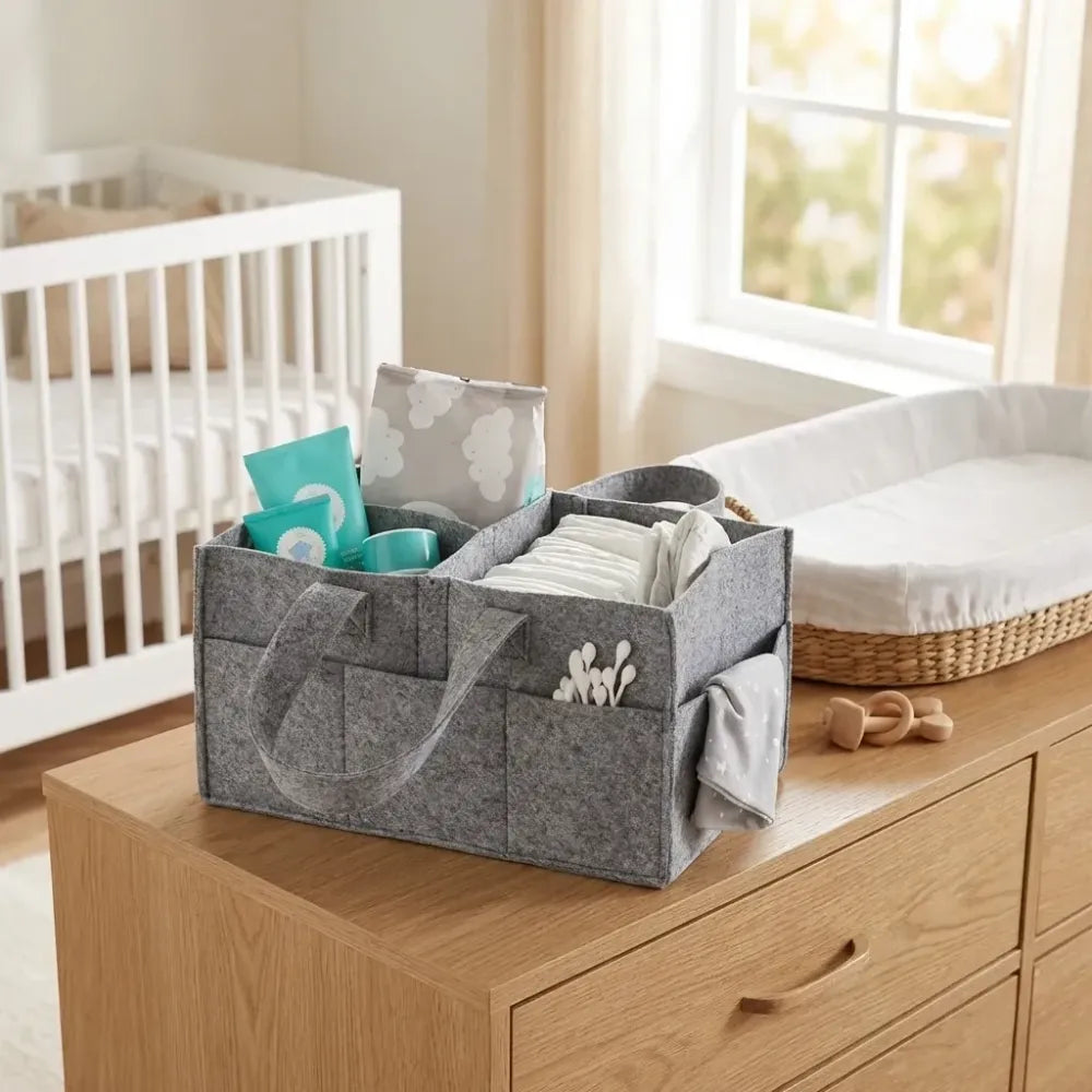 Nursery storage organizer-foldable and portable for travelling