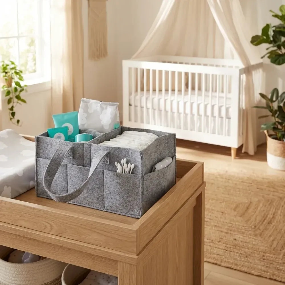 Nursery storage organizer-foldable and portable for travelling