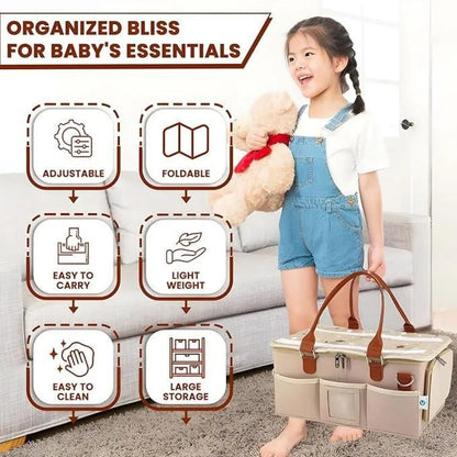 Nursery storage organizer-foldable and portable for travelling