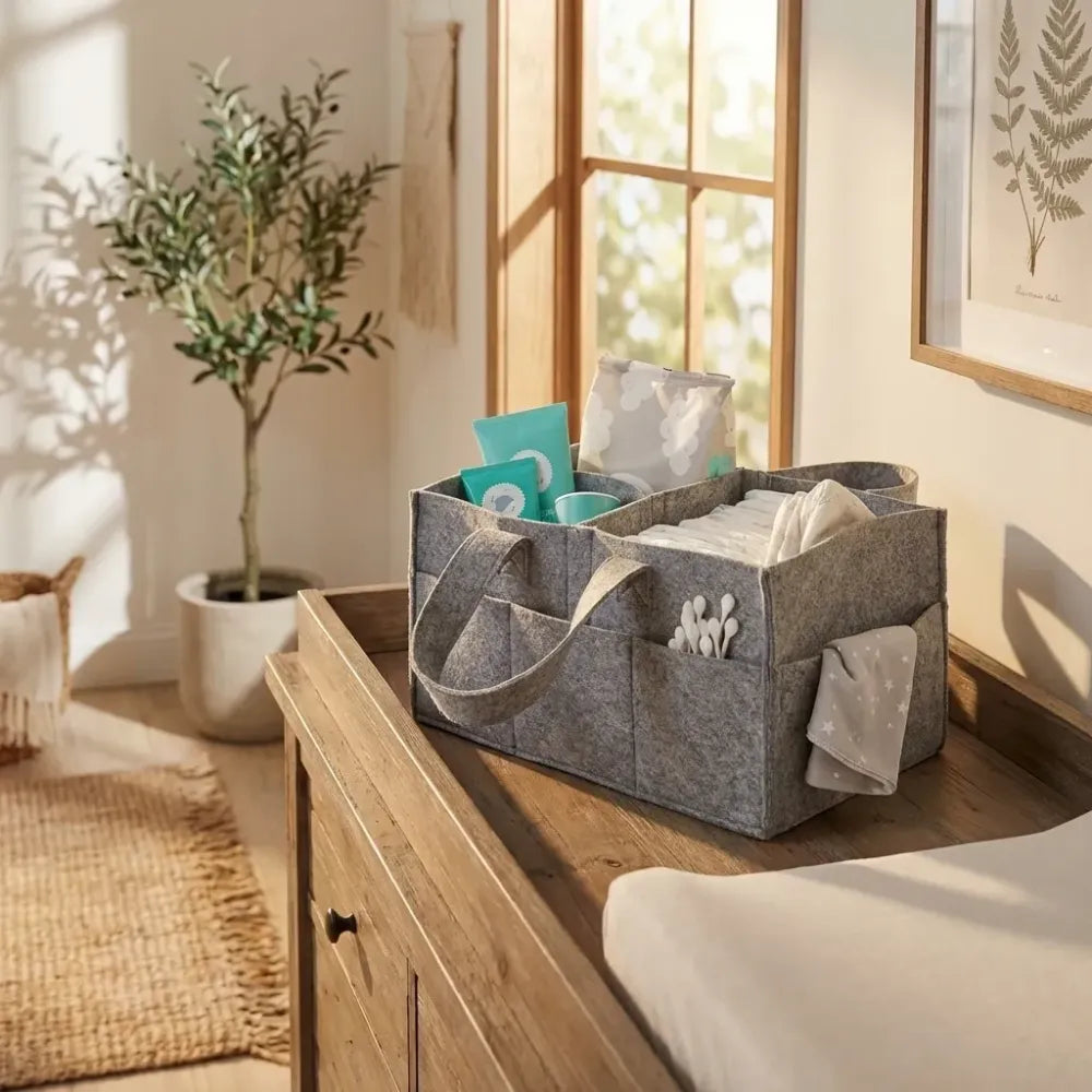 Nursery storage organizer-foldable and portable for travelling
