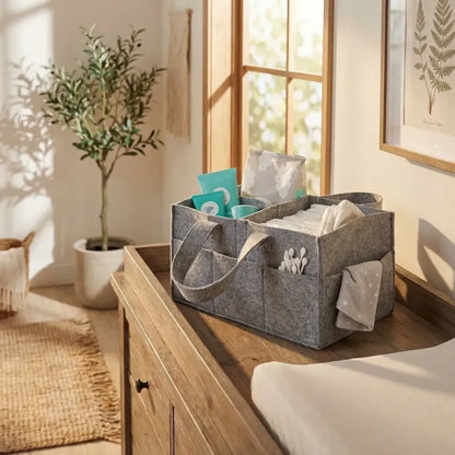 Nursery storage organizer-foldable and portable for travelling