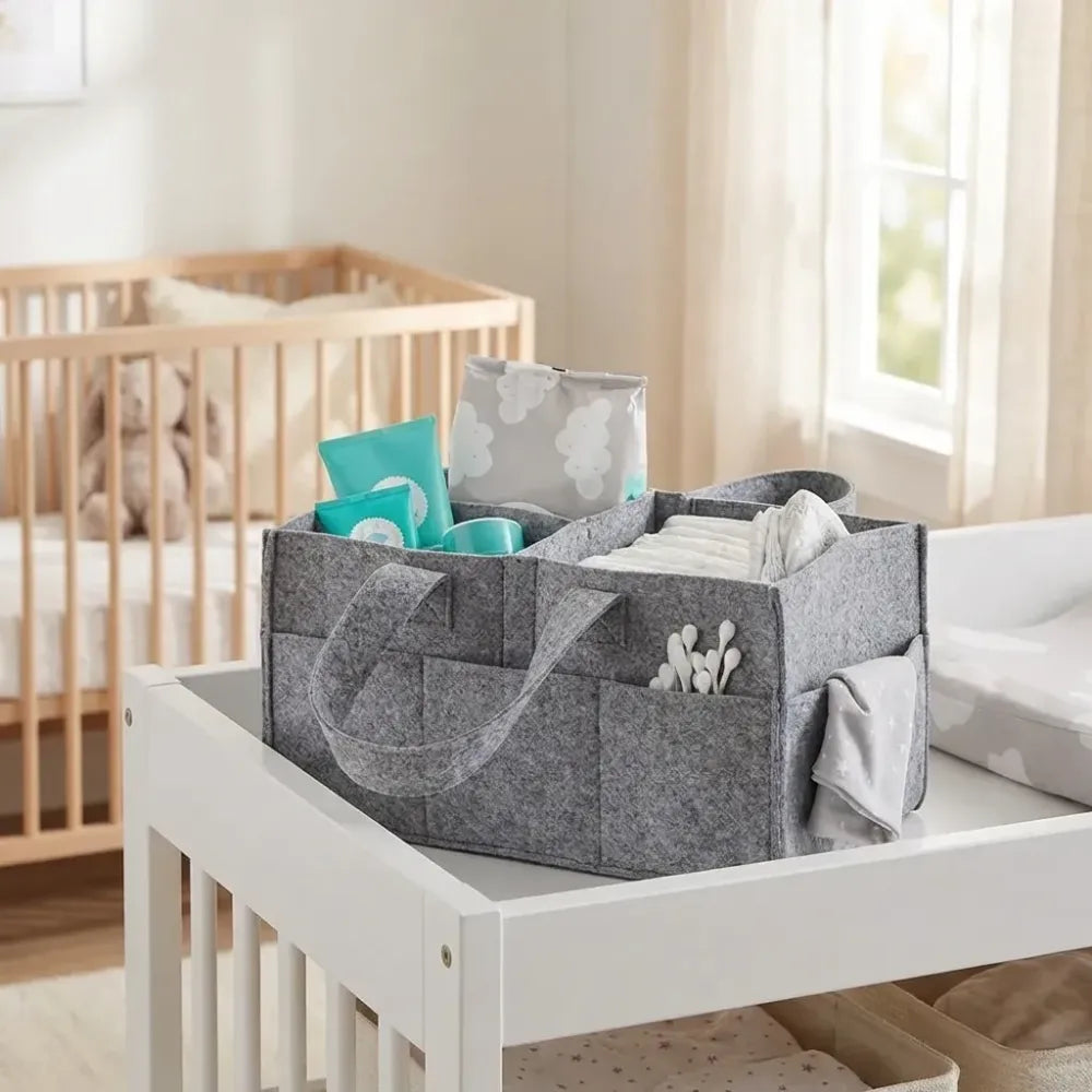 Nursery storage organizer-foldable and portable for travelling