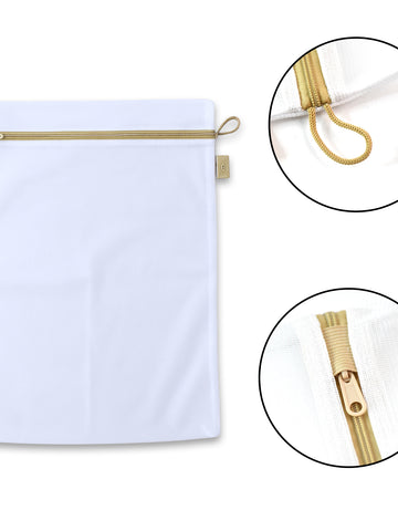 6459 Large Mesh Laundry Bags For Delicates With Premium Zipper Travel Storage Organize Bag Clothing Washing Bags For Laundry Blouse Bra Hosiery Stocking Underwear Lingerie (1 Pc)