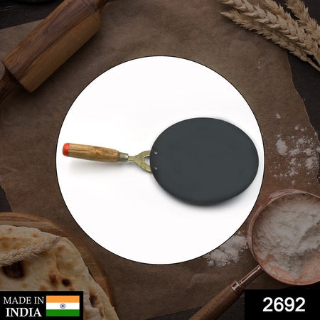 Wooden Handle Iron Tawa