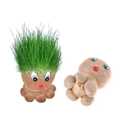Octopus grass doll grow pot – pack of 1