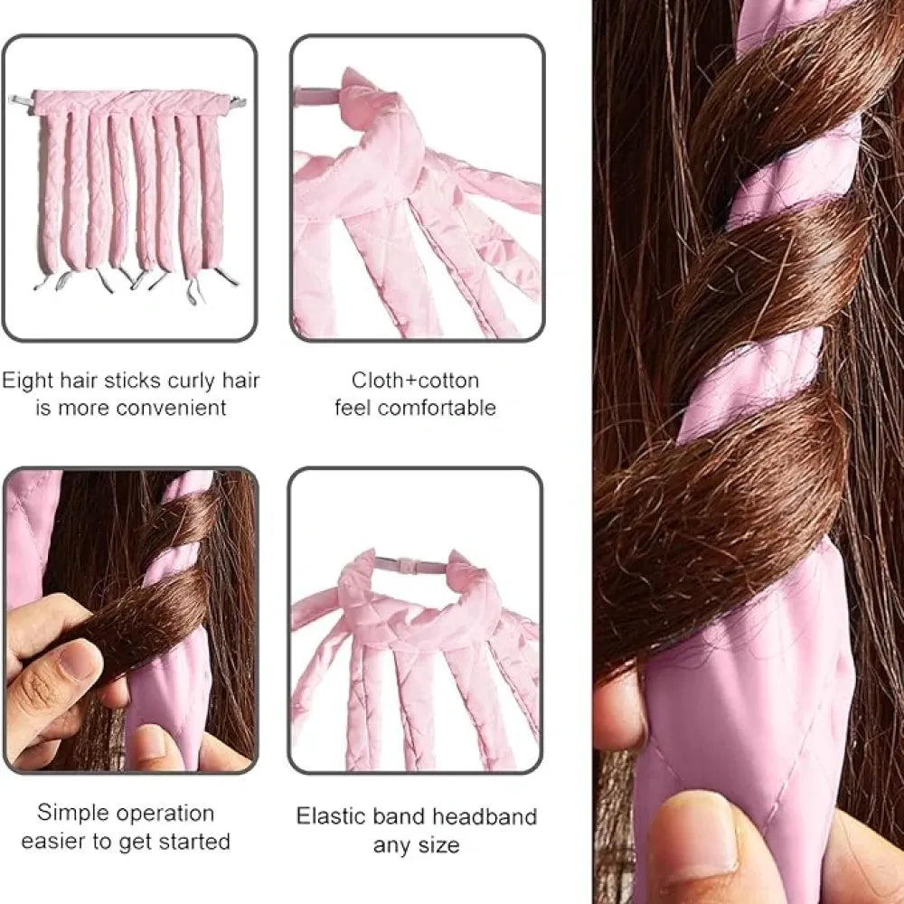 Octopus heatless hair curler