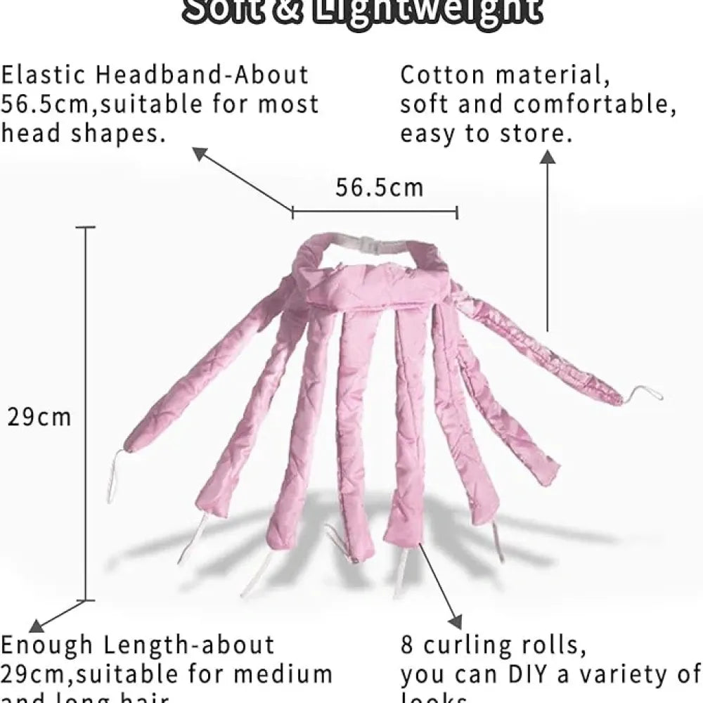 Octopus heatless hair curler