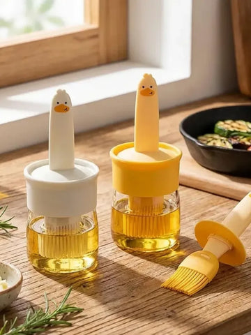 Oil Dispenser with Silicone Brush