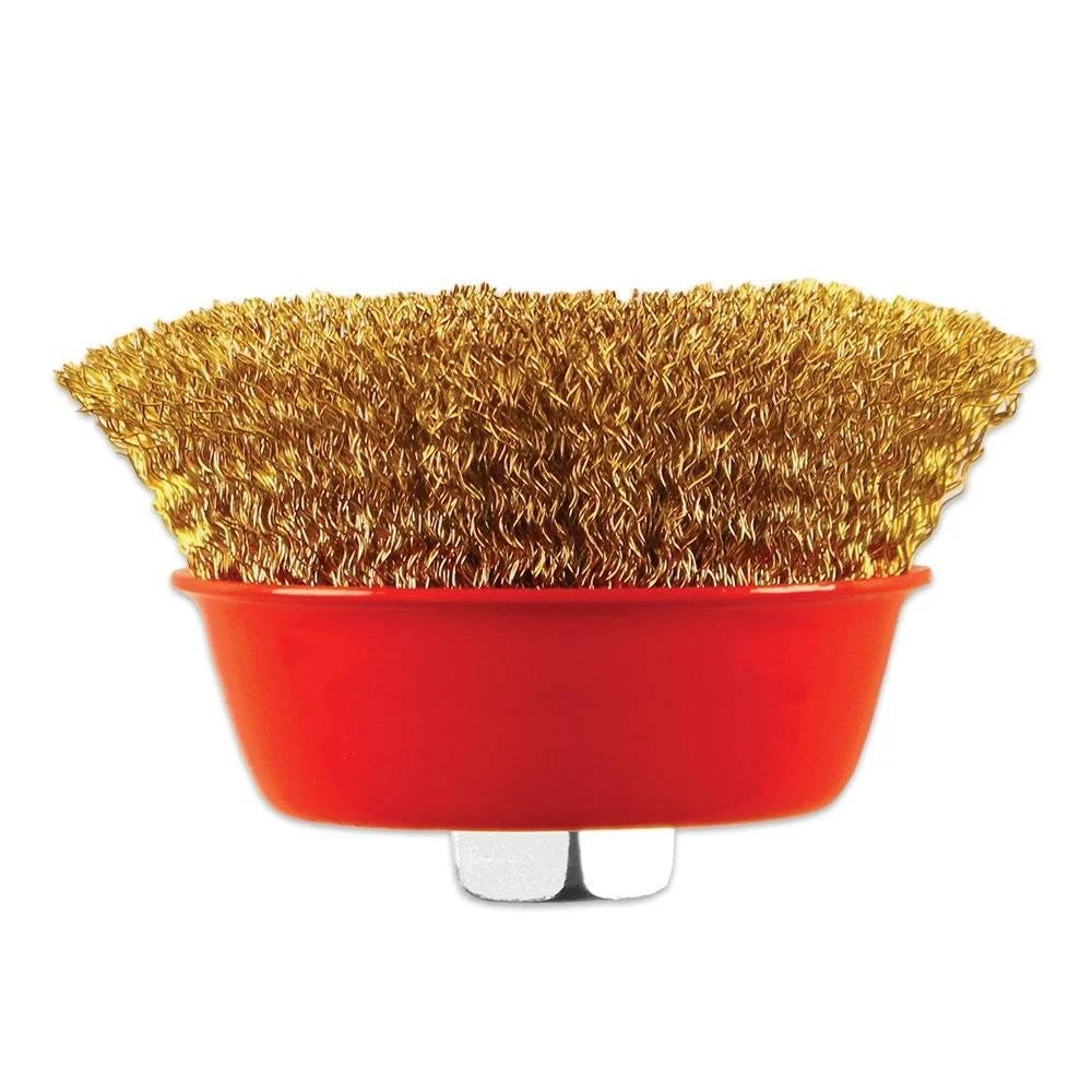 Motorcycle wheel cleaning brush
