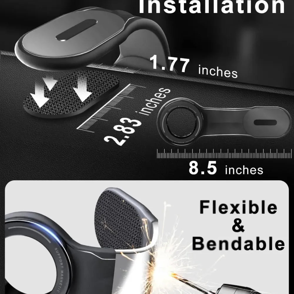 One-touch magnetic car mount