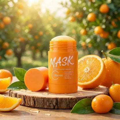 Orange vitamin c clay mask stick