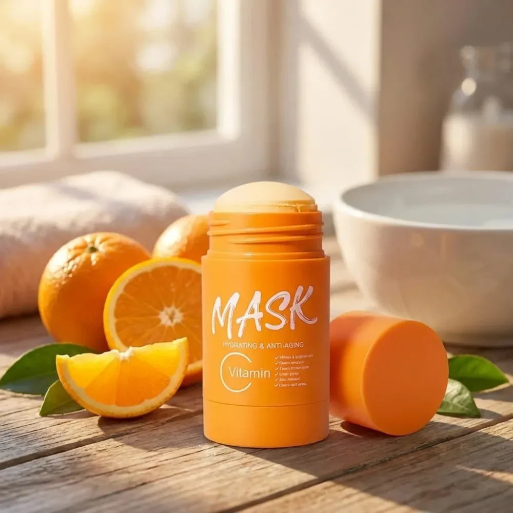 Orange vitamin c clay mask stick