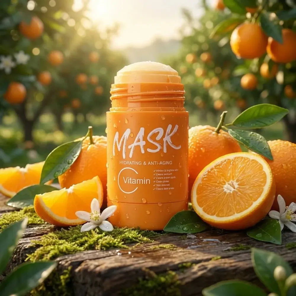 Orange vitamin c clay mask stick