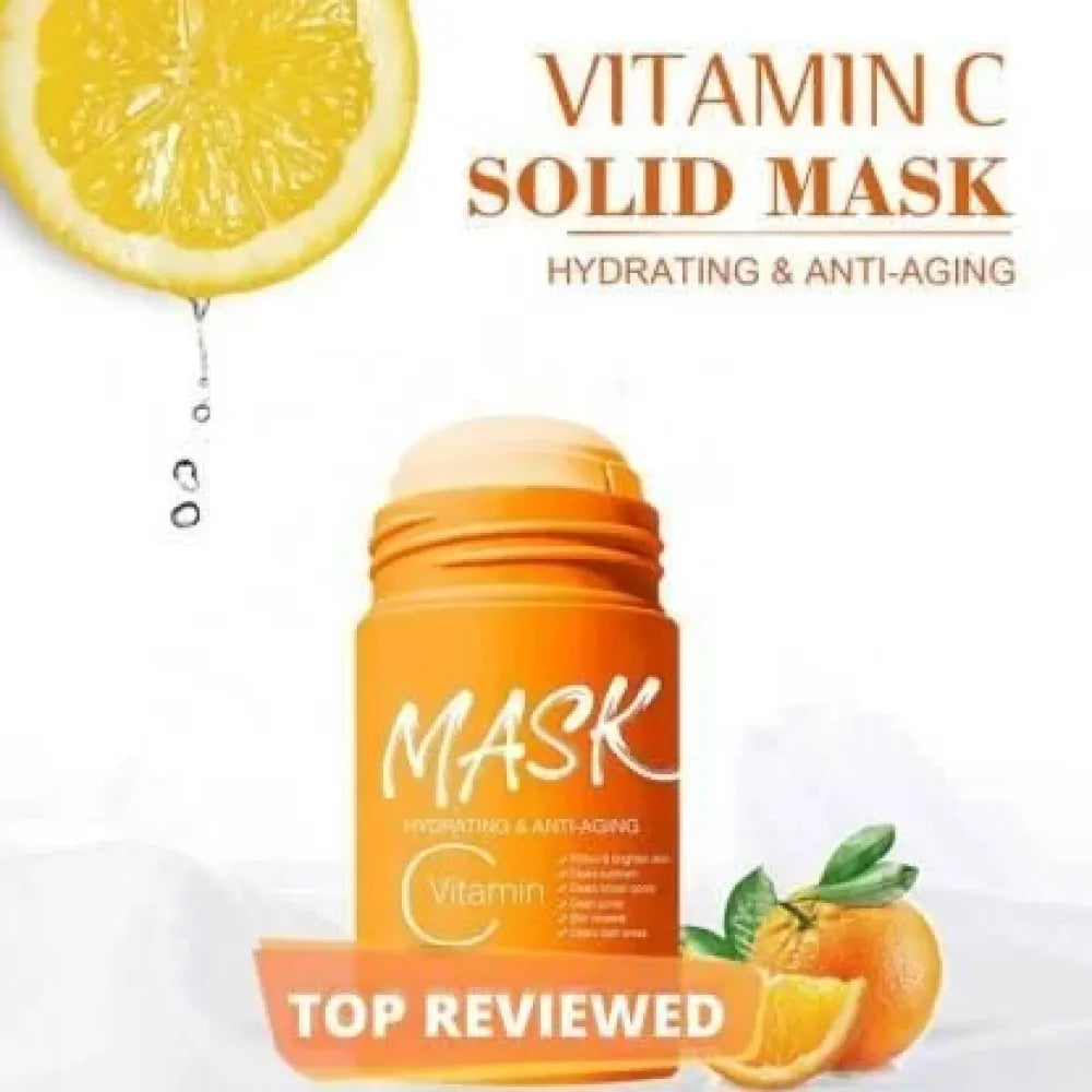 Orange vitamin c clay mask stick