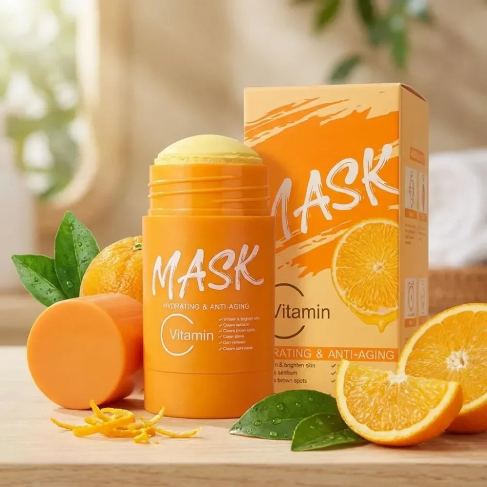 Orange vitamin c clay mask stick