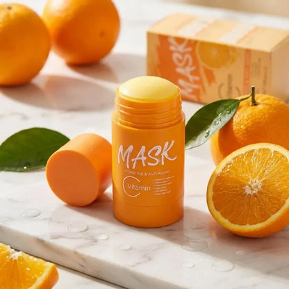 Orange vitamin c clay mask stick