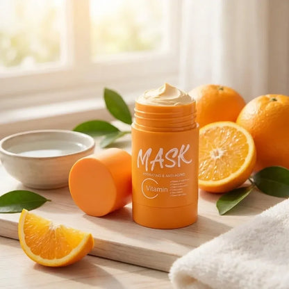 Orange vitamin c clay mask stick