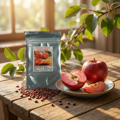 Organic red apple seeds - gardening