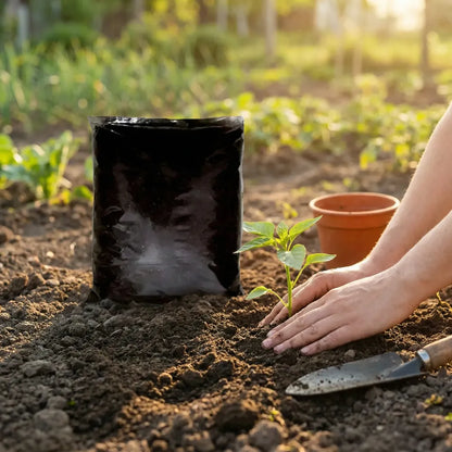 Organic vermicompost black soil - garden