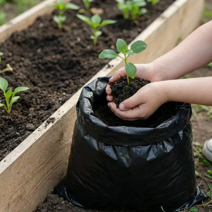 Organic vermicompost black soil - garden