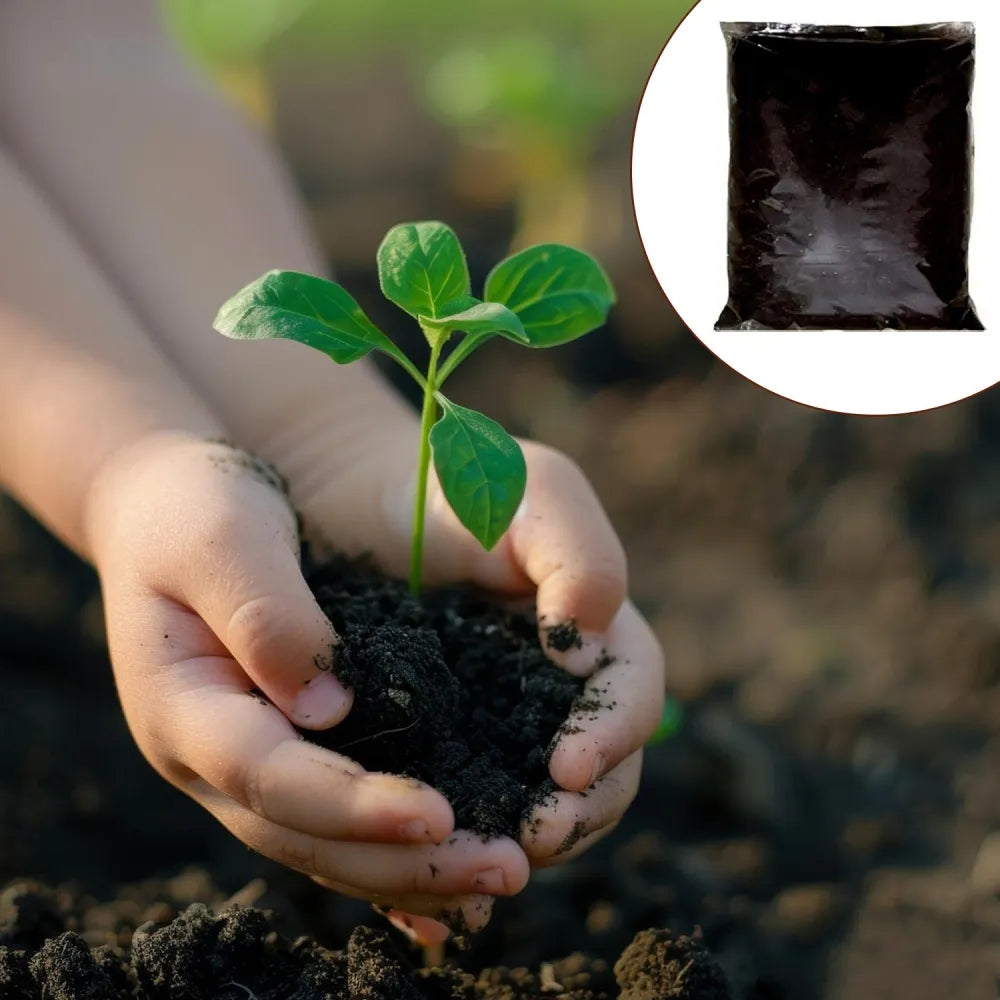 Organic vermicompost black soil - garden