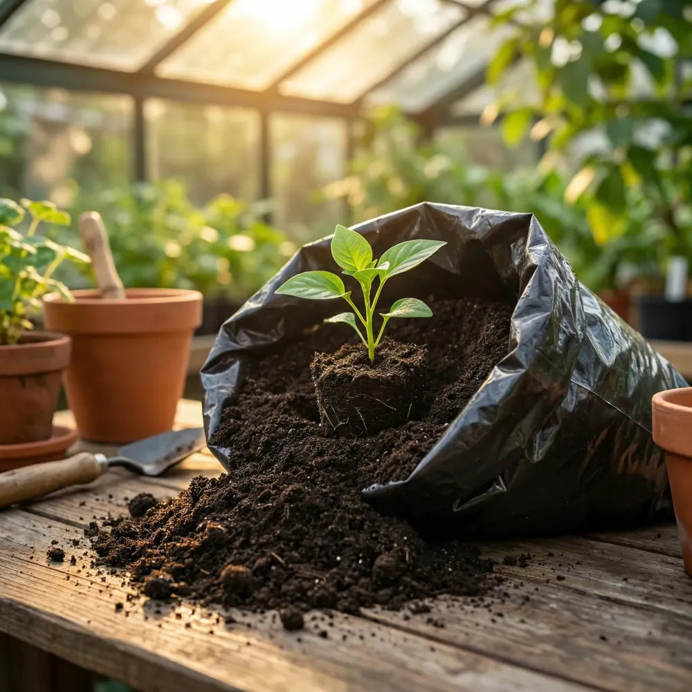Organic vermicompost black soil - garden