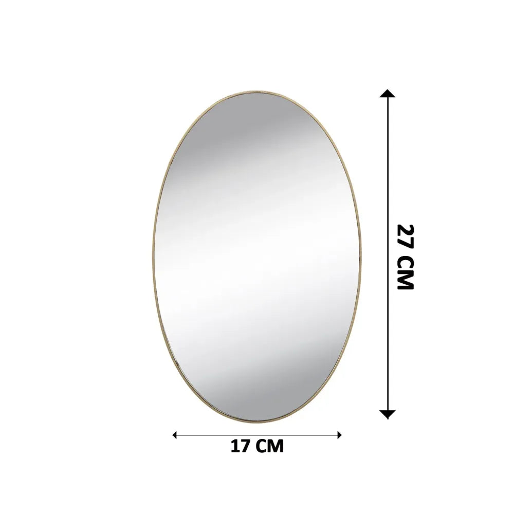 Oval 3d mirror sticker - home improvement