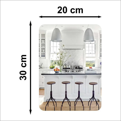 Oval & square mirror set