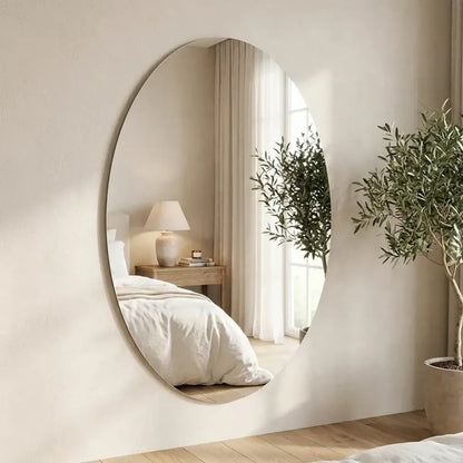 Oval & square mirror set