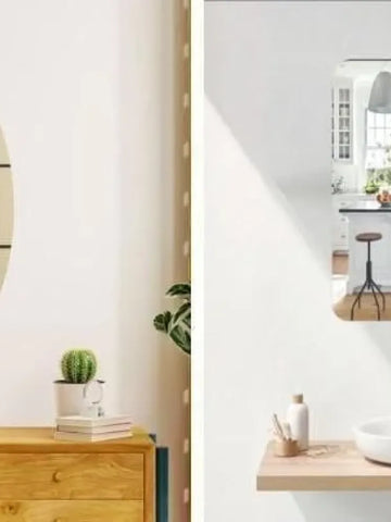 Oval & Square Mirror Set