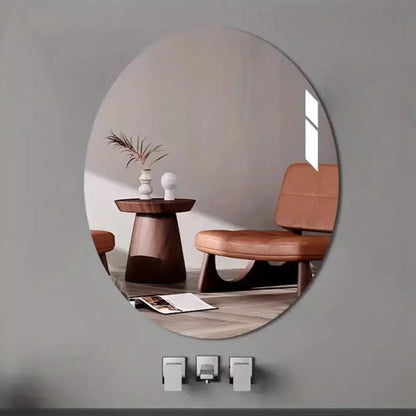 Oval & square mirror set